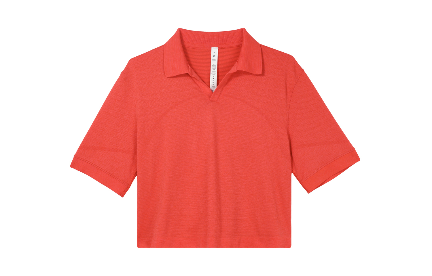 

Женская футболка-поло Swiftly Tech Lululemon, hot оранжевый красный/radiant light/htht/rdgl