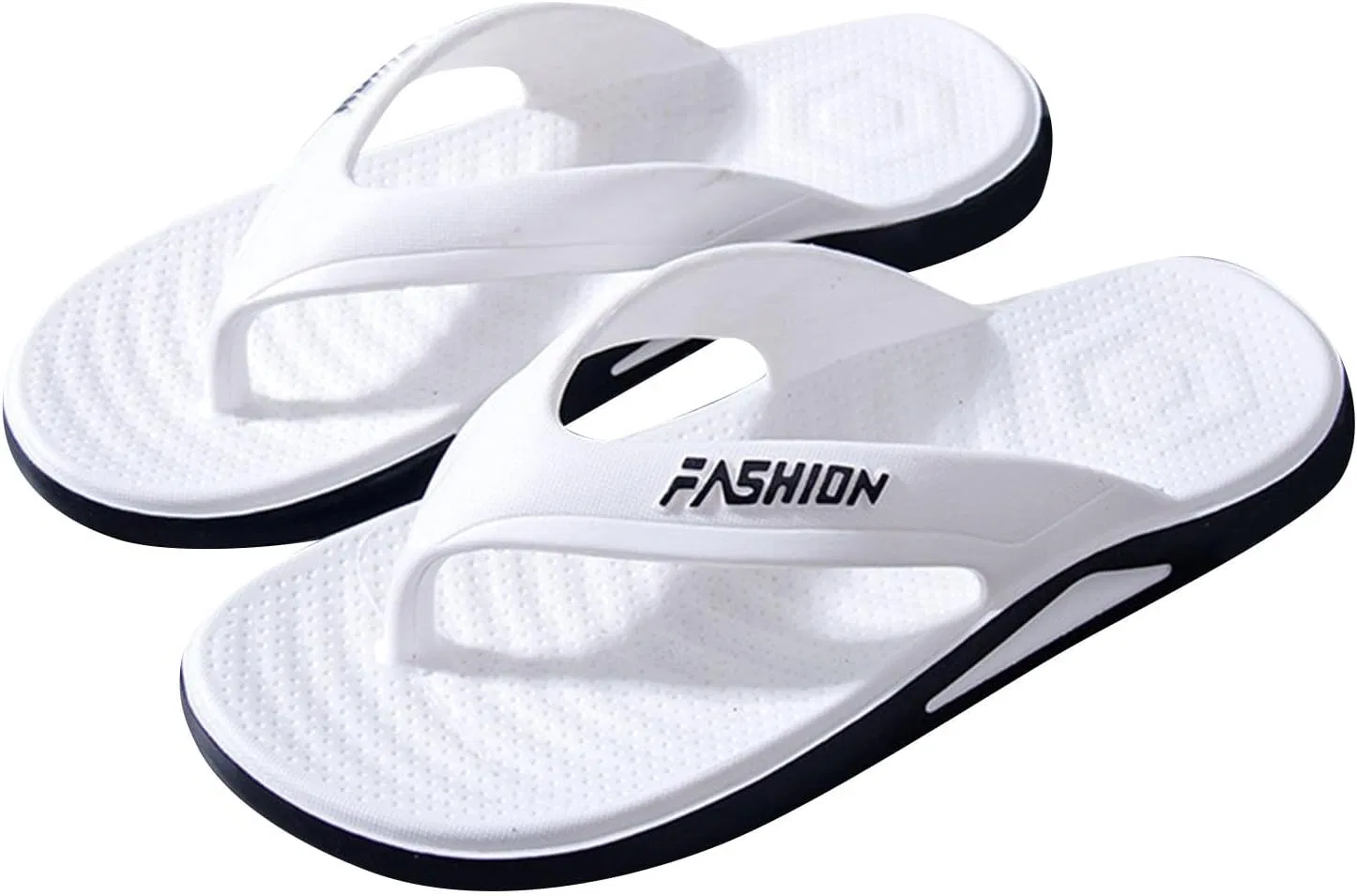 Вьетнамки Generisch Herren Zehentrenner Sandalen Breite Füße Badeschlappen Sommerschuhe Sommer Hausschuhe Badelatschen Zehensandalen Pantoletten Вьетнамки, 011 White — фото 3