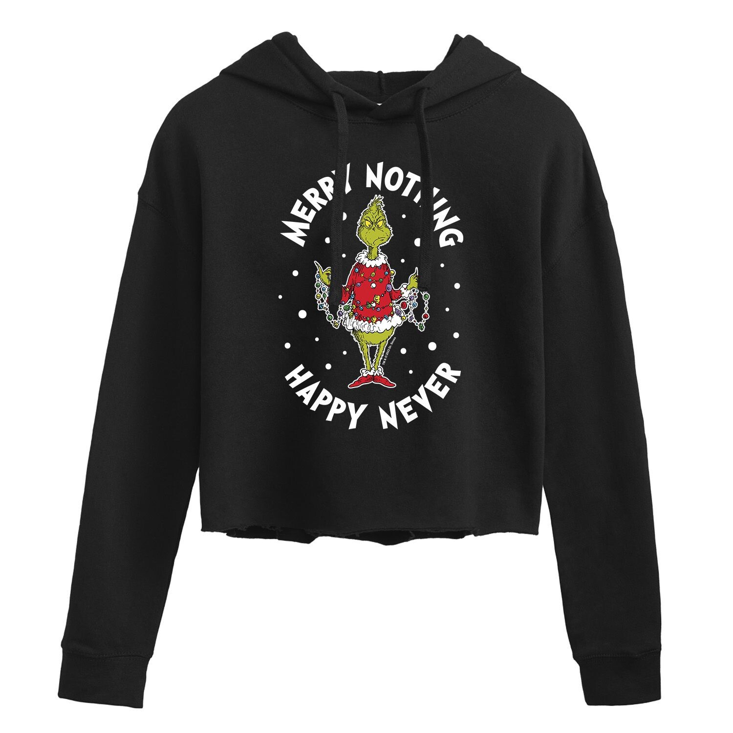 

Худи с рисунком Dr. Seuss's The Grinch Merry Nothing Licensed Character, черный