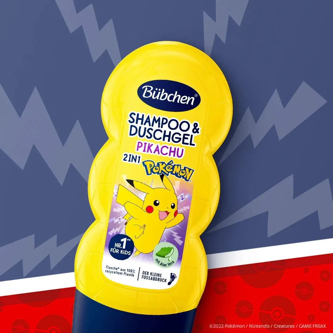 Детский шампунь и гель для душа 2-в-1 «Pokémon Pikachu Edition» от Bübchen Bübchen — фото 4
