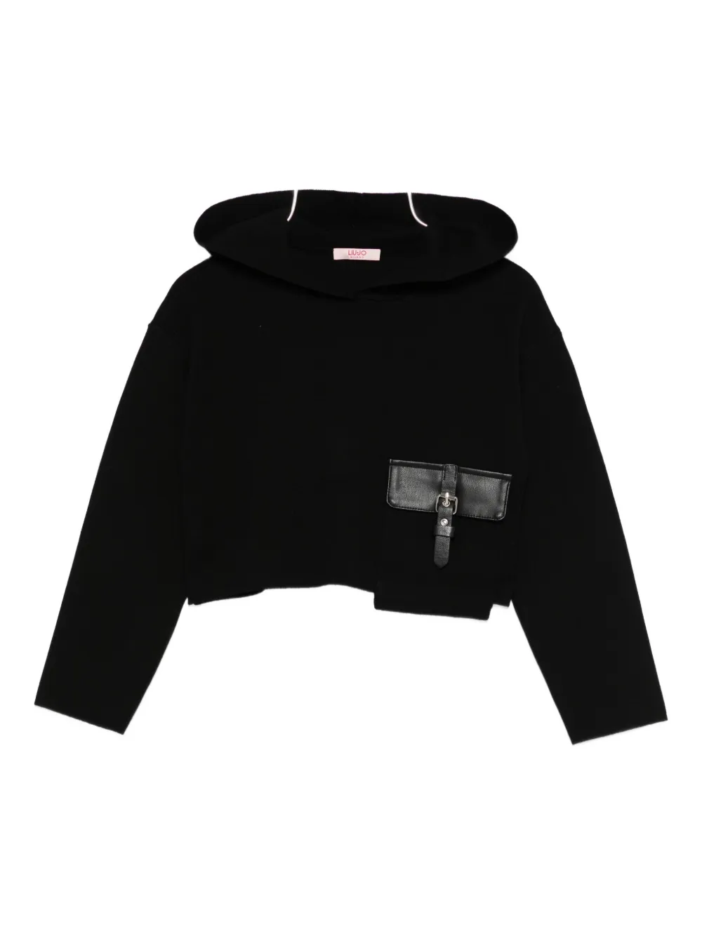 

Худи с карманом и застежкой-пряжкой Liu Jo, черный