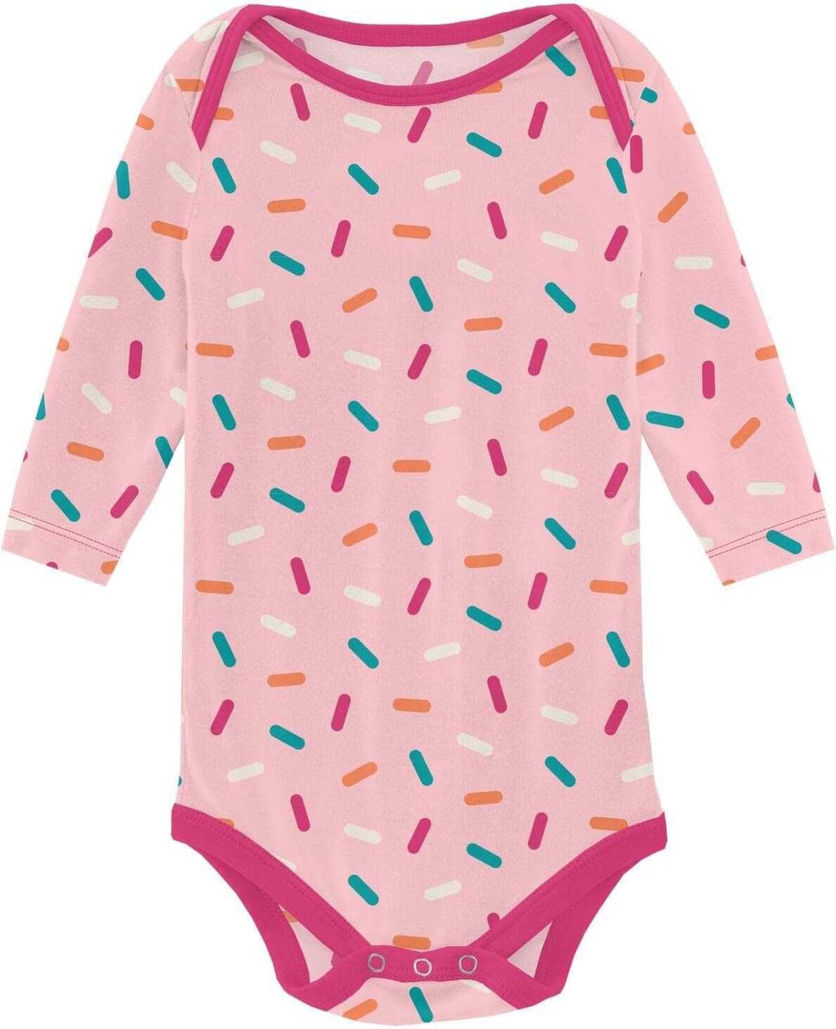 

Комбинезон Kickee Pants Long Sleeve One-Piece Set, цвет Lotus Sprinkles/Calypso