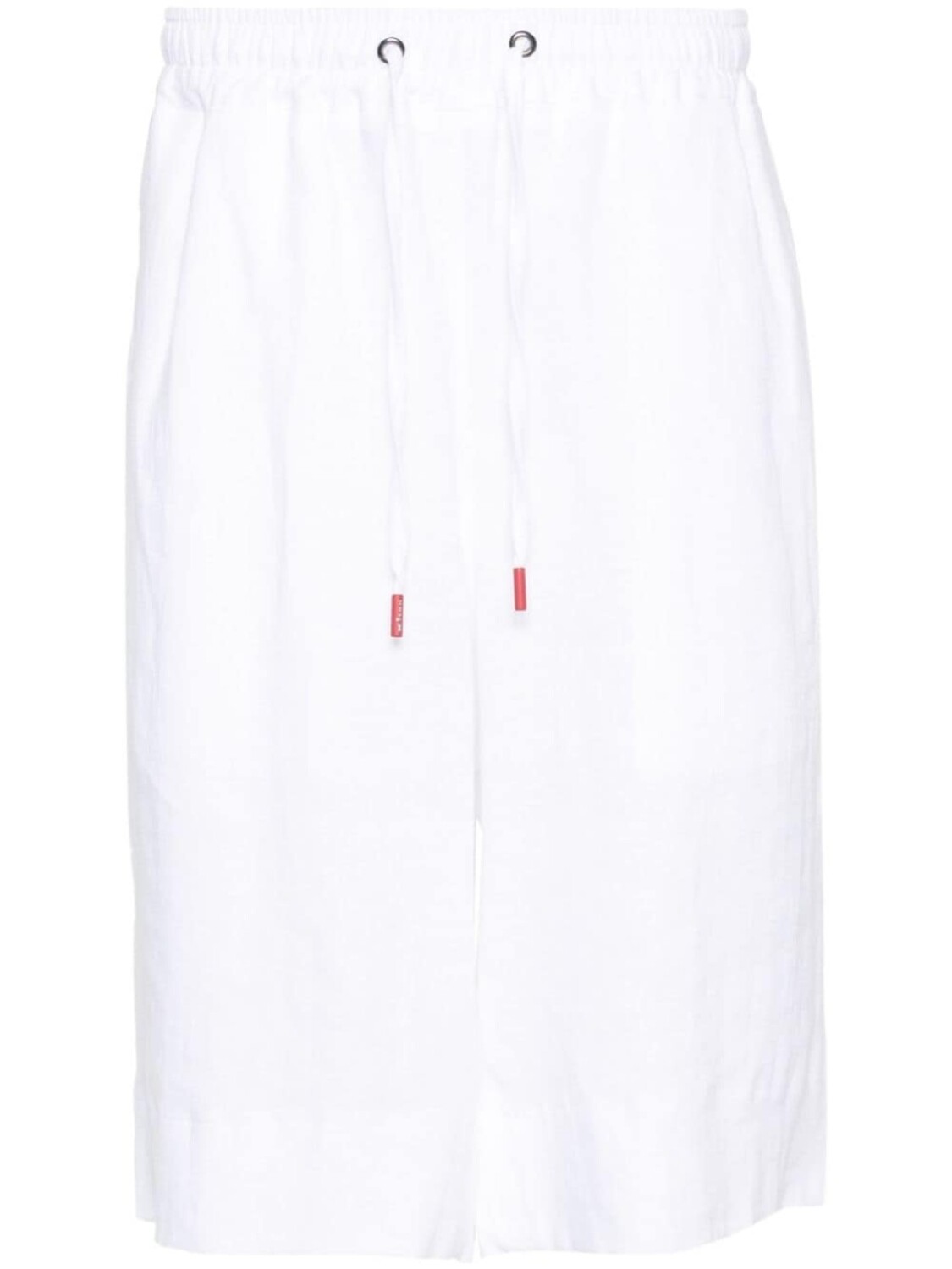 

Kiton льняные шорты с карманами, белый