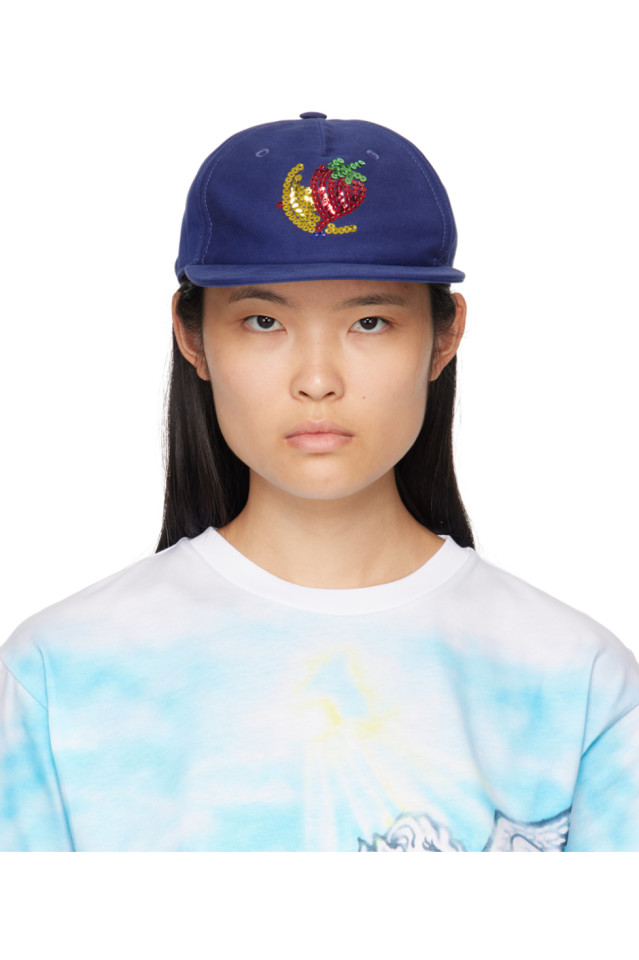 

Шапка с пайетками Sky High Farm Workwear, синий