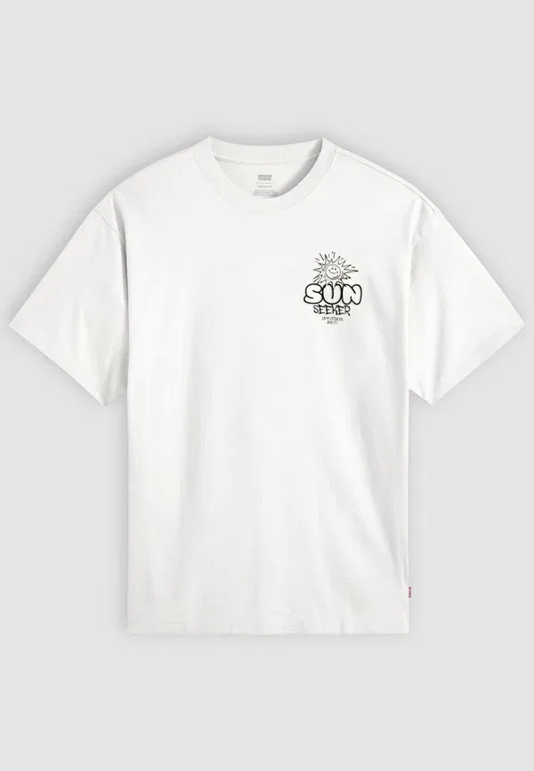 Футболка с принтом Levi's, модель lc sun seeker 2 white plus body, белая — фото 4