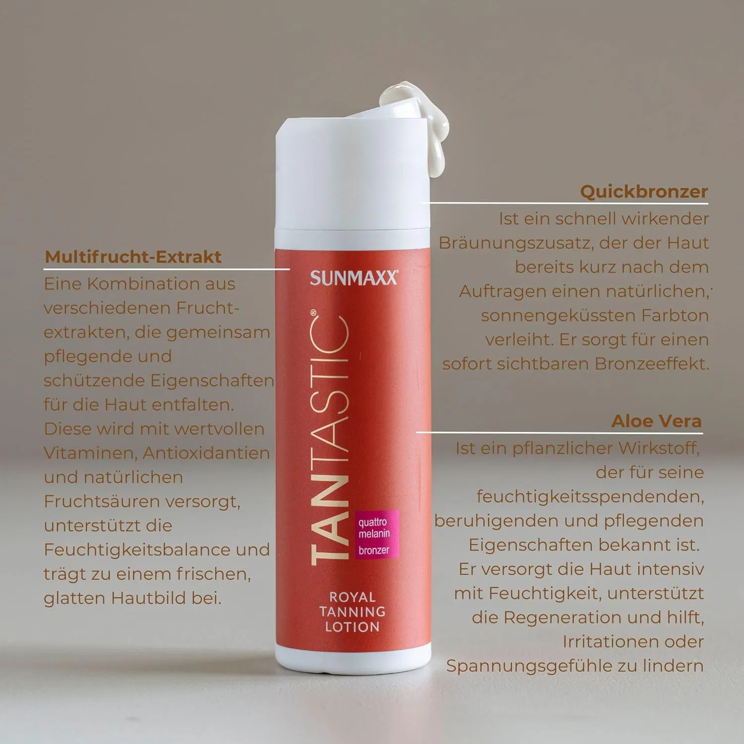 Лосьон для тела с автозагаром SUNMAXX TANTASTIC Royal Tanning Lotion Sunmaxx — фото 3