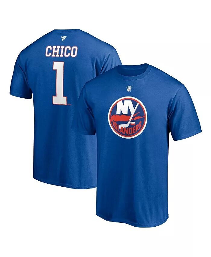 

Мужская футболка Glenn Resch Royal New York Islanders Authentic Stack Retired Player Nick Футболка с именем и номером Fanatics