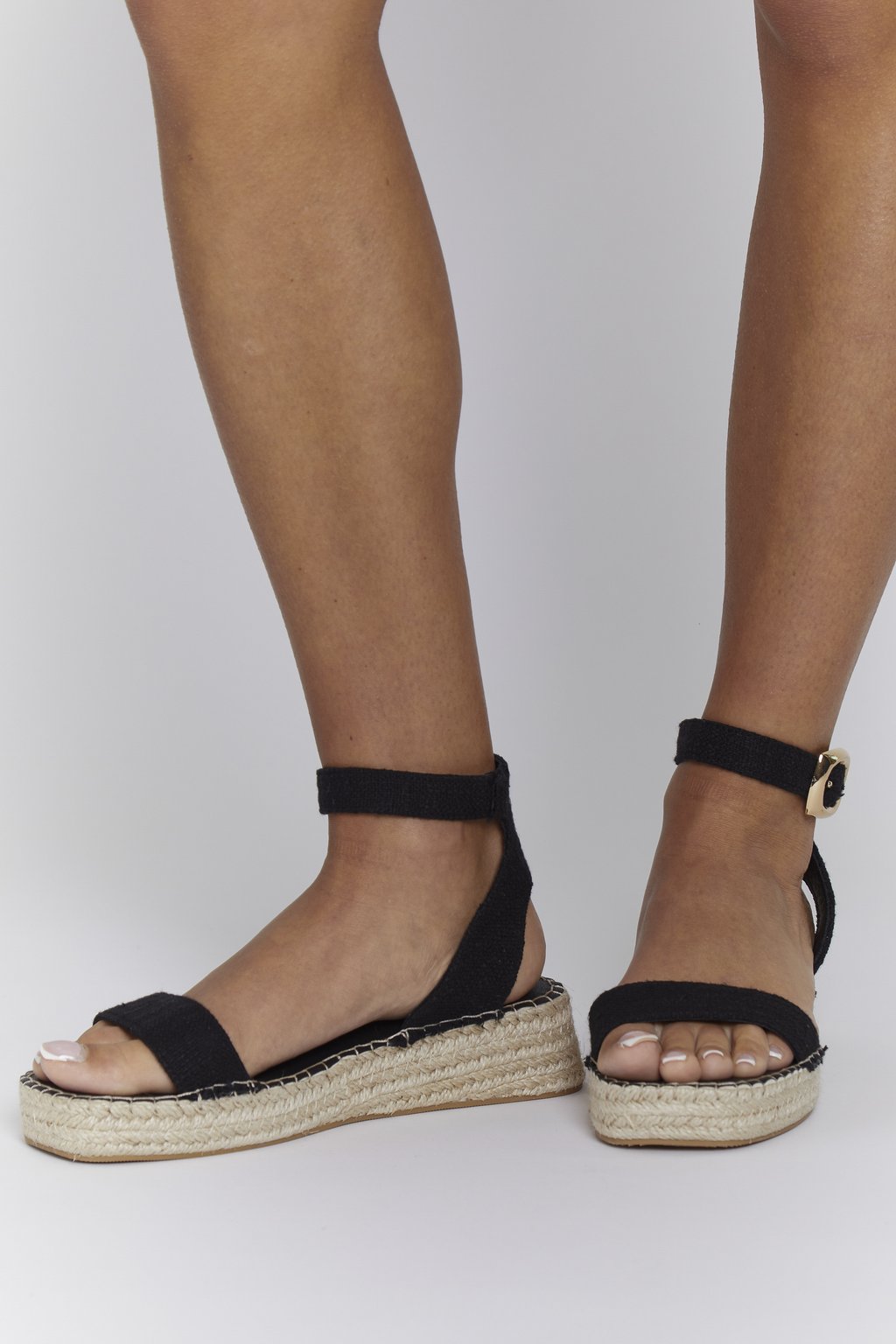 Босоножки на танкетке TWO PART - Espadrilles South Beach, черный