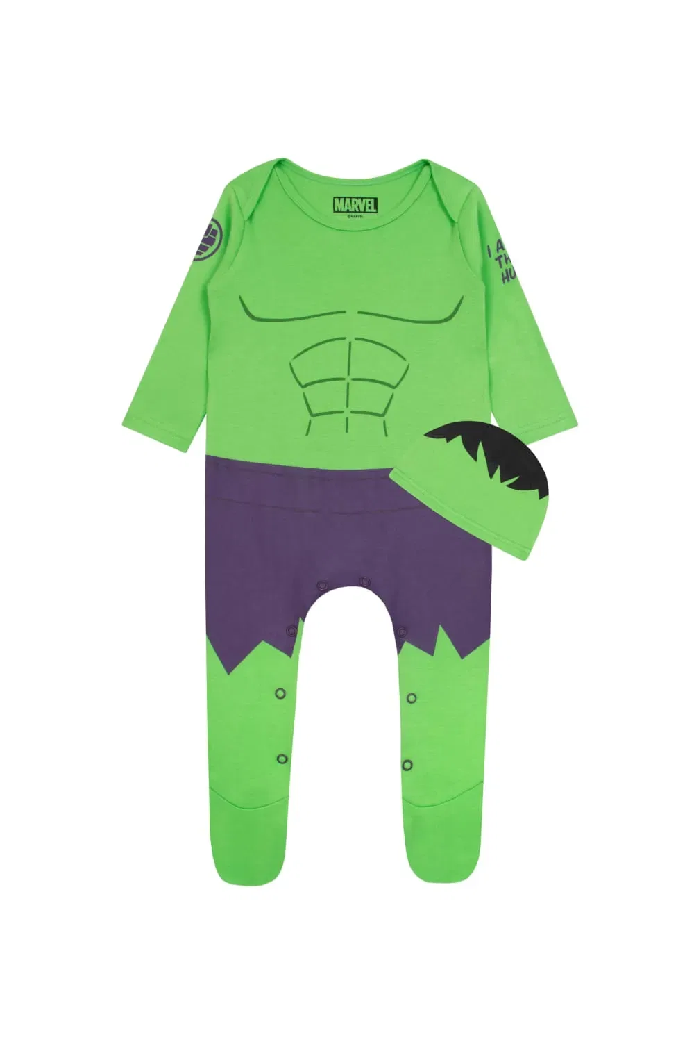 Детский комбинезон Hulk от Marvel, зеленый