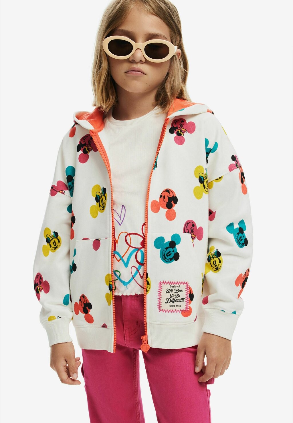 

Толстовка на молнии MICKEY MOUSE HOODIE Desigual, белый