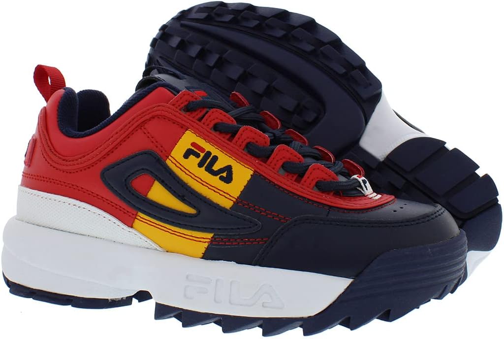 Детские кроссовки Fila Disruptor II Premium, красный/синий/желтый/темно-синий — фото 2