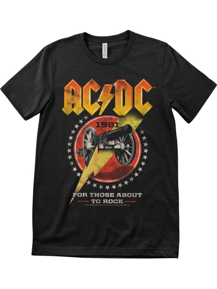 

Футболка 1981 For Those About To Rock T-Shirt AC/DC, черный