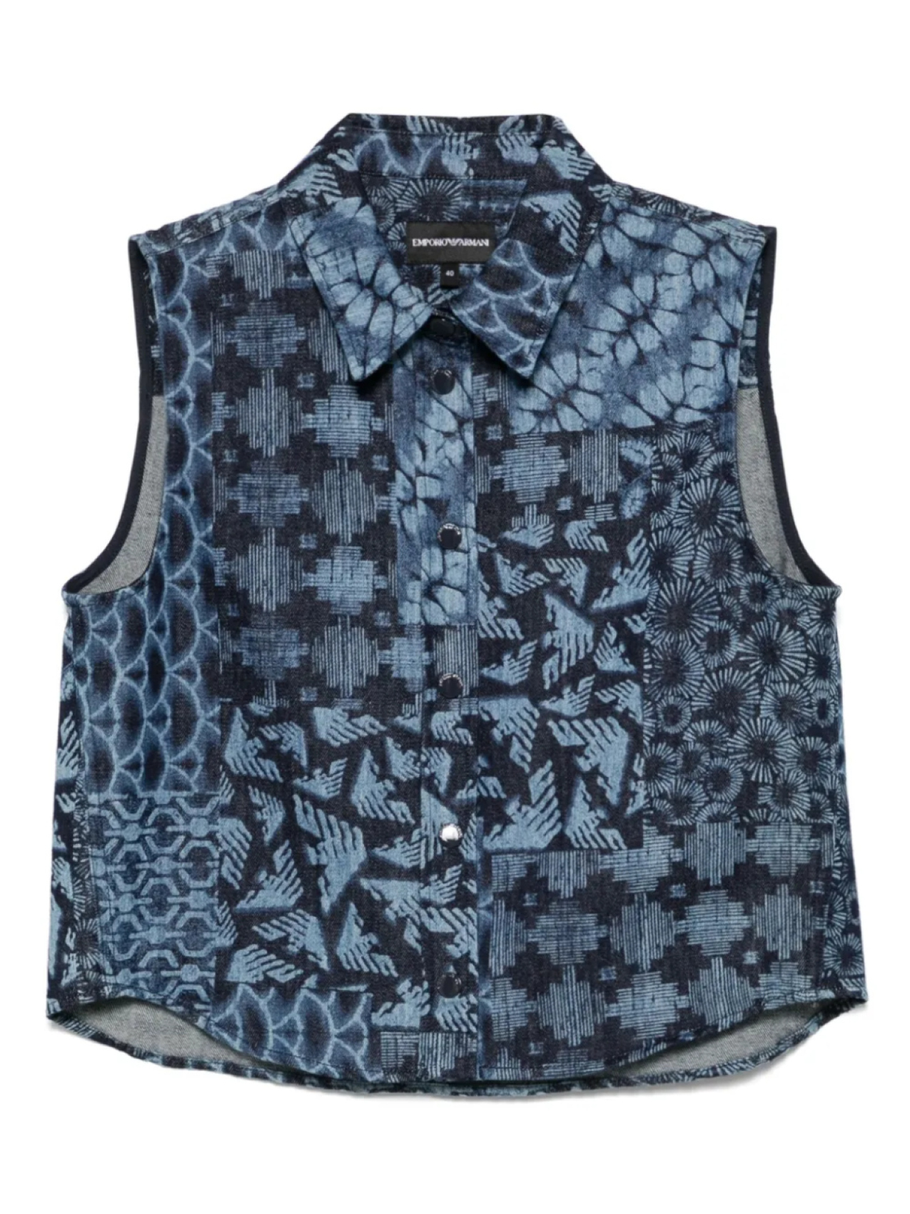 

Джинсовый топ Emporio Armani, синий
