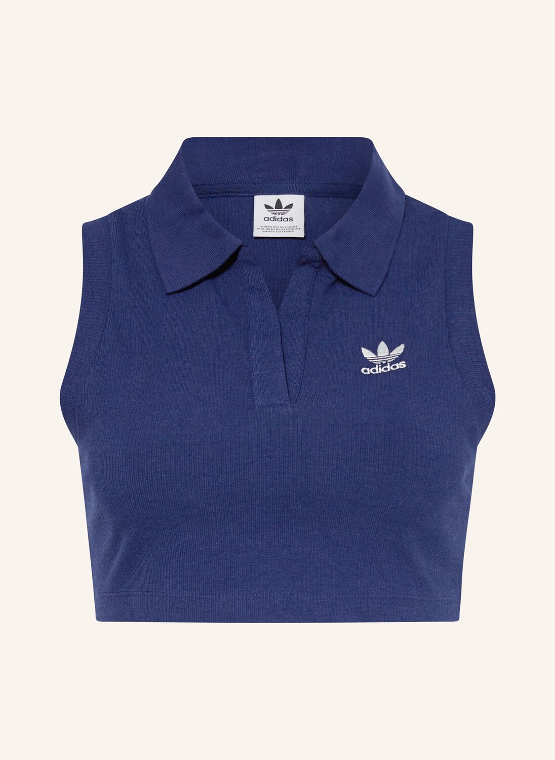 

Укороченный топ про Adidas Originals, синий