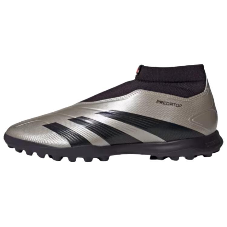 

Футбольные бутсы Predator League Laceless Turf Platinum Metallic Aurora Black Turbo Adidas