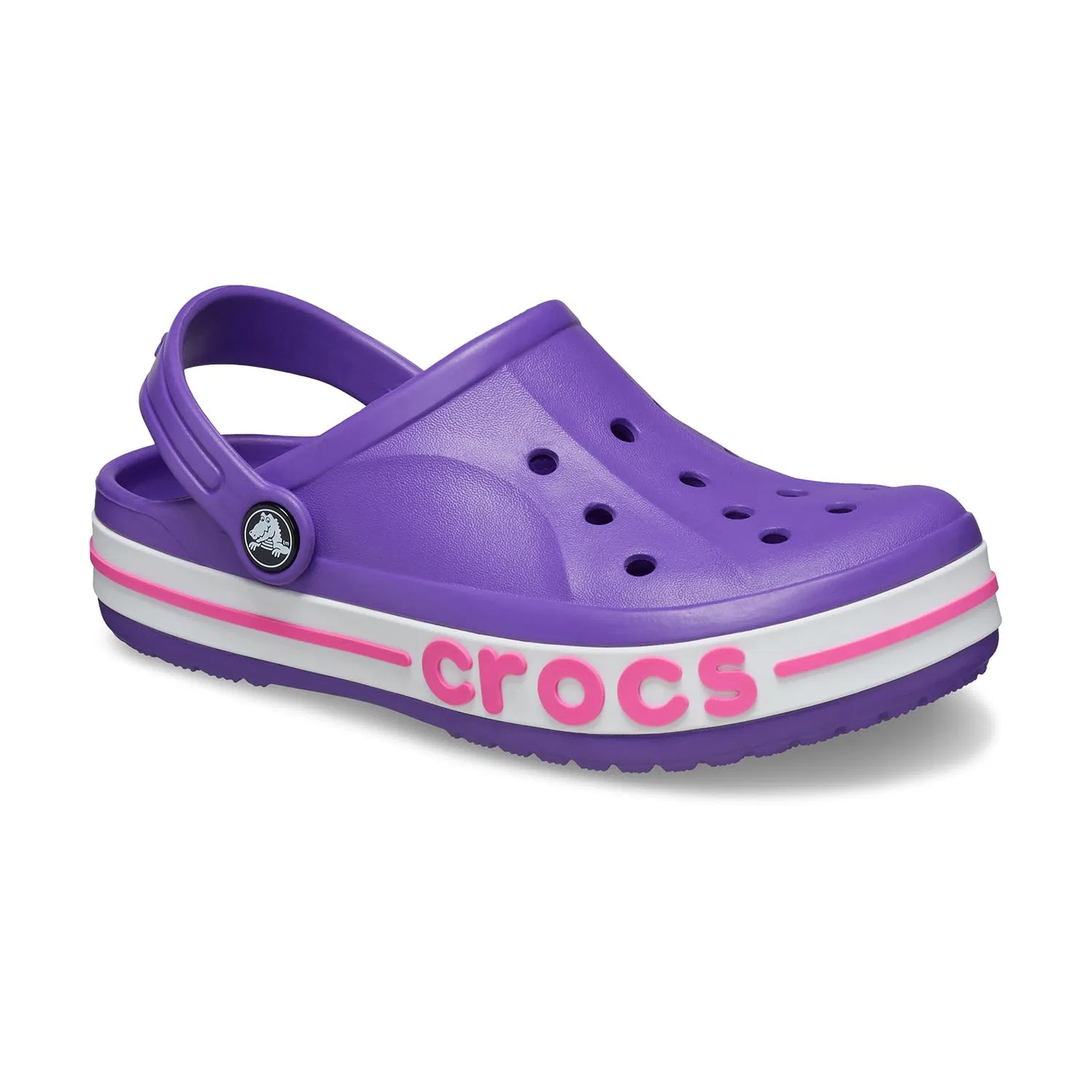 Сабо детские Crocs Kids' Clogs Neon Purple/Crystal Purple — фото 4