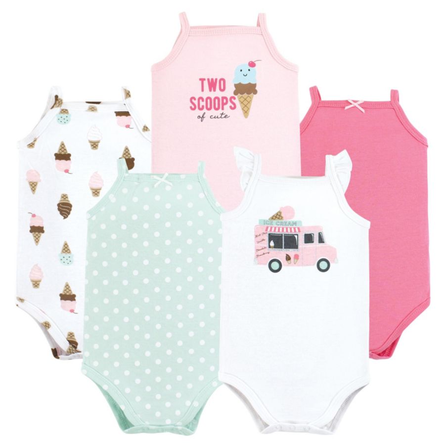 

Мягкие хлопковые комбинезоны без рукавов Hudson Baby, Girl ice cream truck