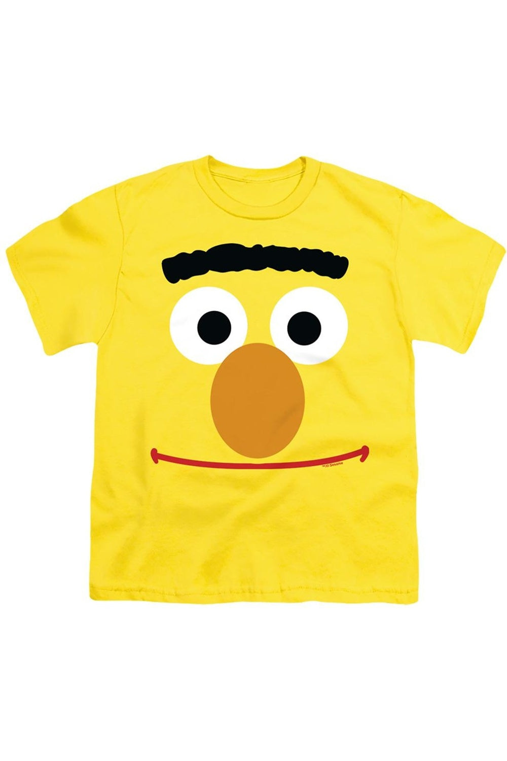 

Футболка с коротким рукавом для детей с изображением Берта из "Улицы Сезам" Gildan, желтый