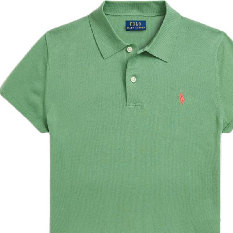 SS24 Футболка поло женская светло-зеленая Polo Ralph Lauren — фото 4