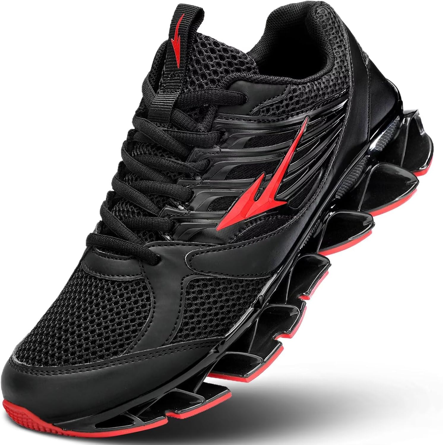 

Мужские кроссовки для бега сетчатые дышащие трейловые спортивные модные кеды для ходьбы и тенниса Peaya, черный/красный