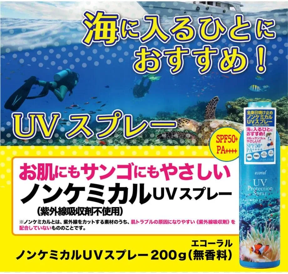 Спрей для тела SPF 50+ Ecoral UV Protection Spray, Non-chemical, 200 г Navis — фото 3