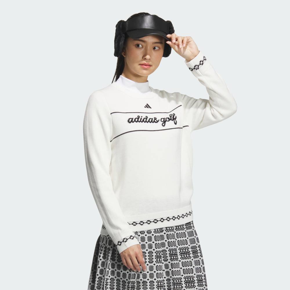 Свитшот Модные футболки с круглым вырезом Adidas, white — фото 3