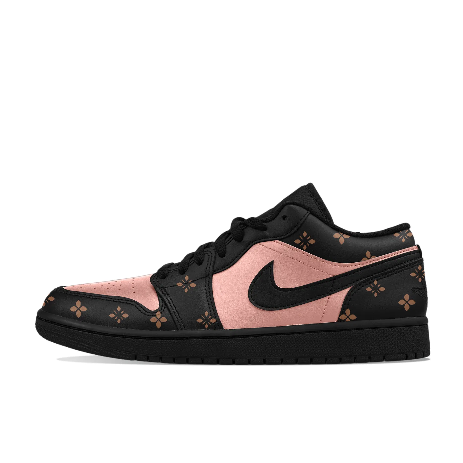 Кроссовки баскетбольные из кожи Jordan Black Pink — фото 3