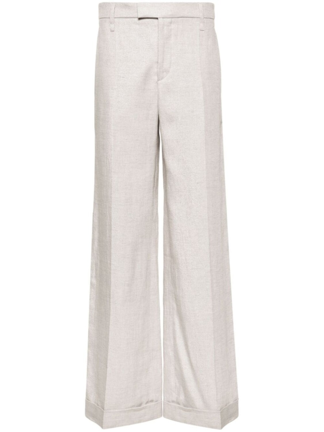 

Brunello Cucinelli широкие брюки с люрексом, серый