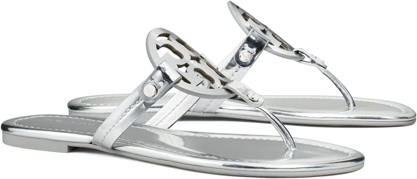 Шлепанцы Miller Tory Burch, цвет Argento