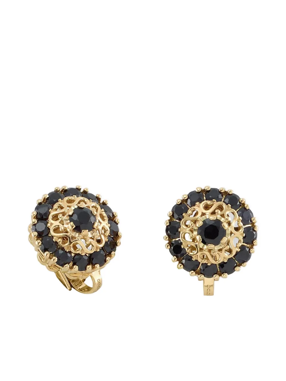 

Серьги Sicily из 18-каратного желтого золота с черными сапфирами DOLCE & GABBANA, золотой
