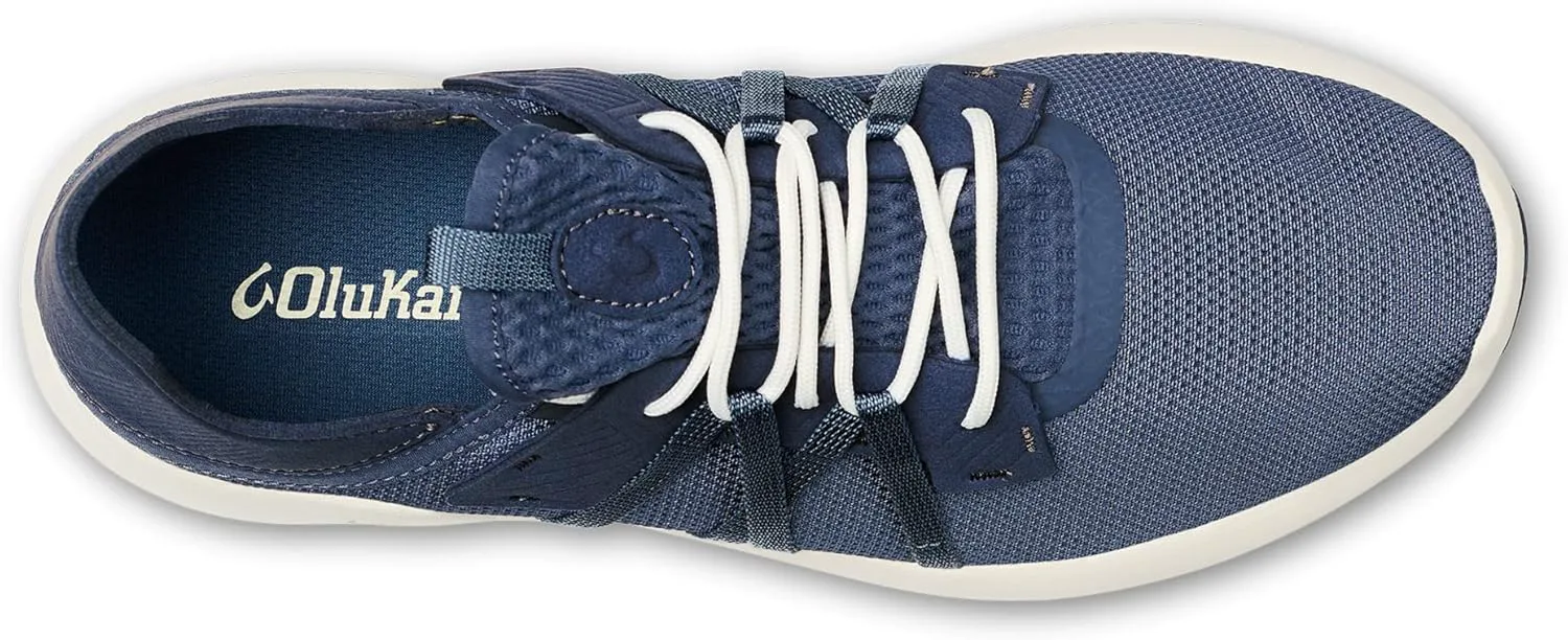 

Мужские кроссовки OLUKAI Holo для отдыха и спорта, легкая и дышащая сетчатая обувь с прерывистой пяткой, комфорт и поддержка на целый день, индиго/белый