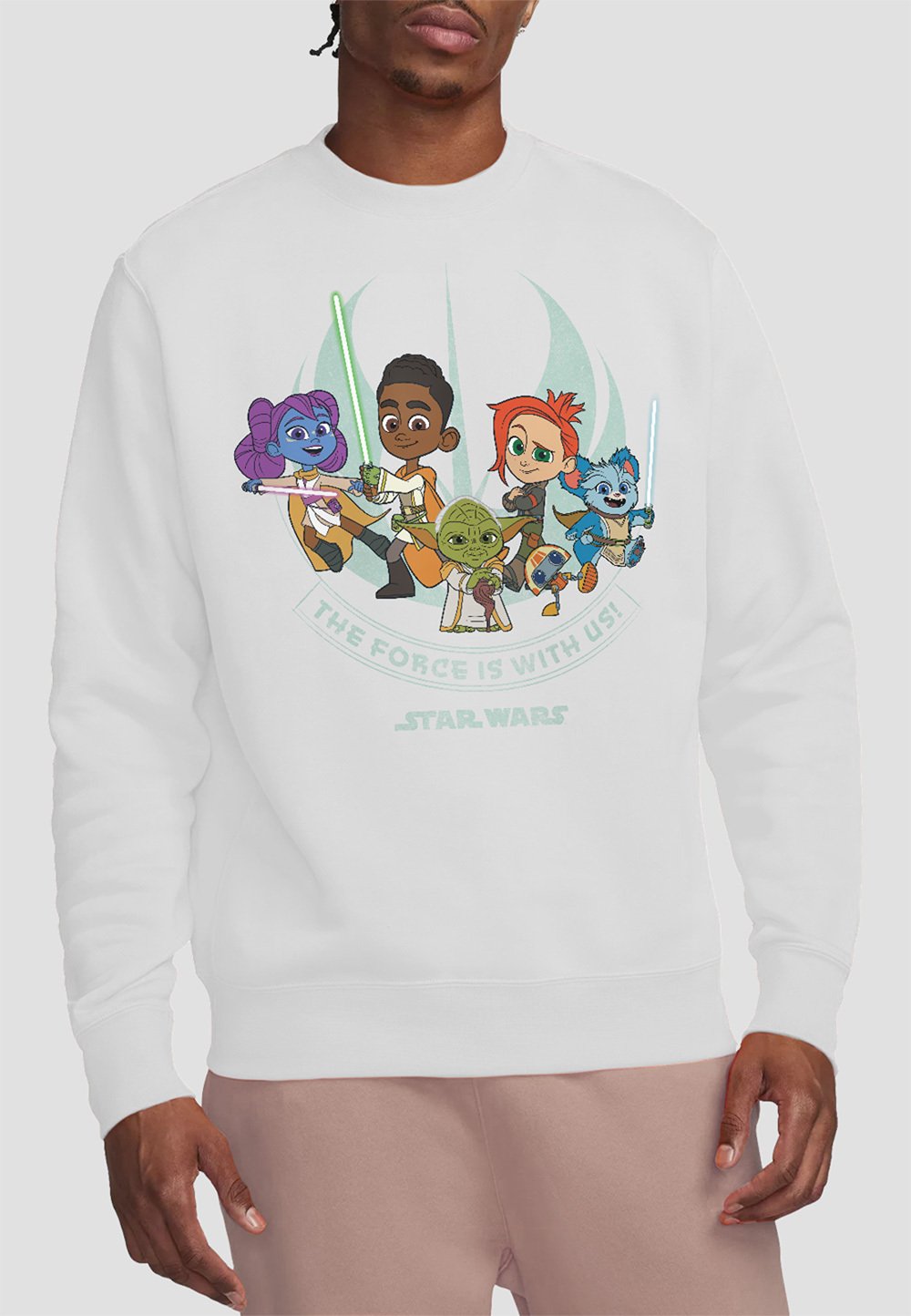 

Толстовка STAR WARS YOUNG JEDI ADVENTURE FORCE IS WITH US PRINT Star Wars, белый