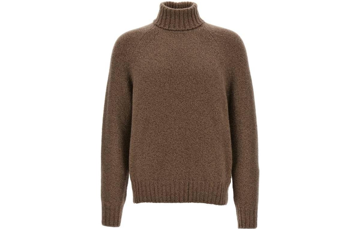 

Свитер Zegna Roll Neck Ribbed Knit Jumper Ermenegildo Zegna, Umber