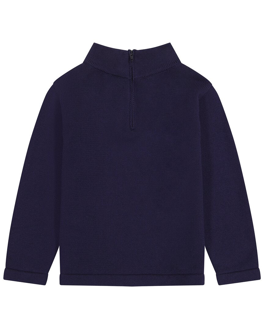 

Свитер Busy Bees с застежкой-молнией на 3/4, синий