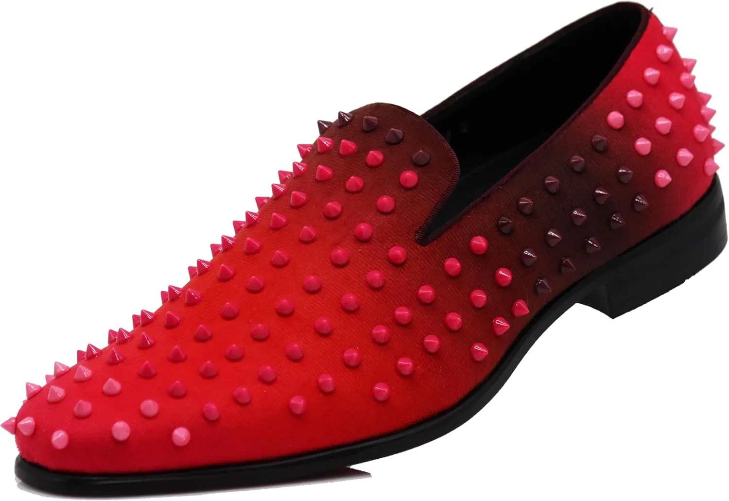 Мужские туфли-слипоны USOP Spike Gradient, классические туфли для смокинга Enzo Romeo, Red Excursion Plain Getaway Solids — фото 2
