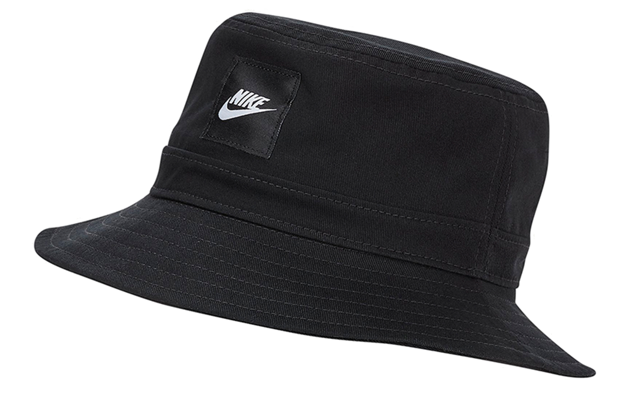 

Nike Хлопковая плетеная шляпа-ведро детская черная, Black