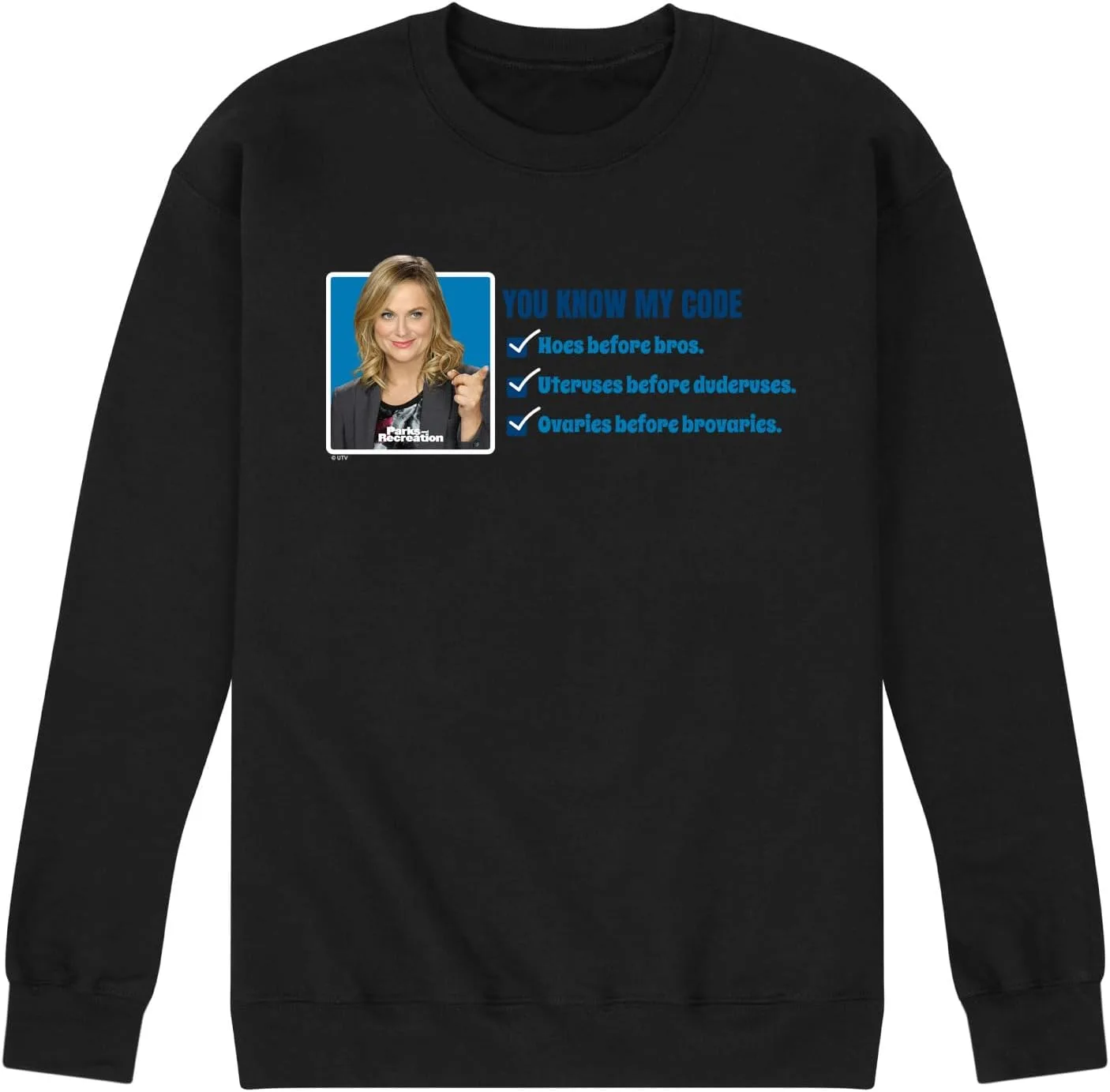 

Мужская флисовая толстовка Parks and Recreation с принтом You Know My Code HYBRID APPAREL