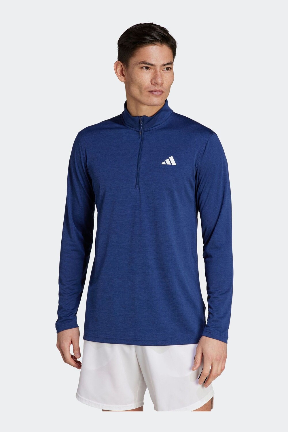 

Performance Train Essentials Толстовка для сезонных тренировок с молнией 1/4 и длинными рукавами adidas, синий