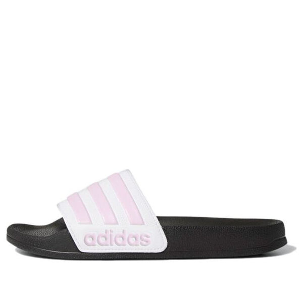 

Тапочки adilette shower slide 'white clear lilac' Adidas, черный