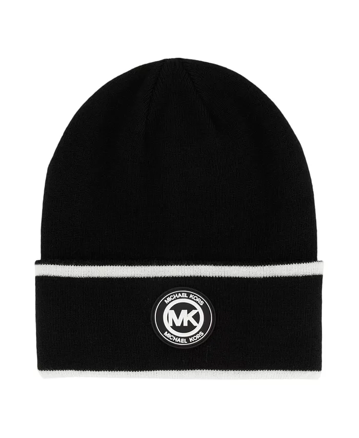 

Мужская объемная шапка с широкой манжетой Michael Kors, черный