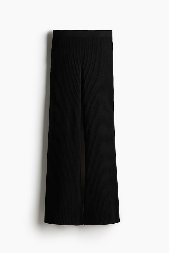 

Брюки ажурной вязки H&M, черный