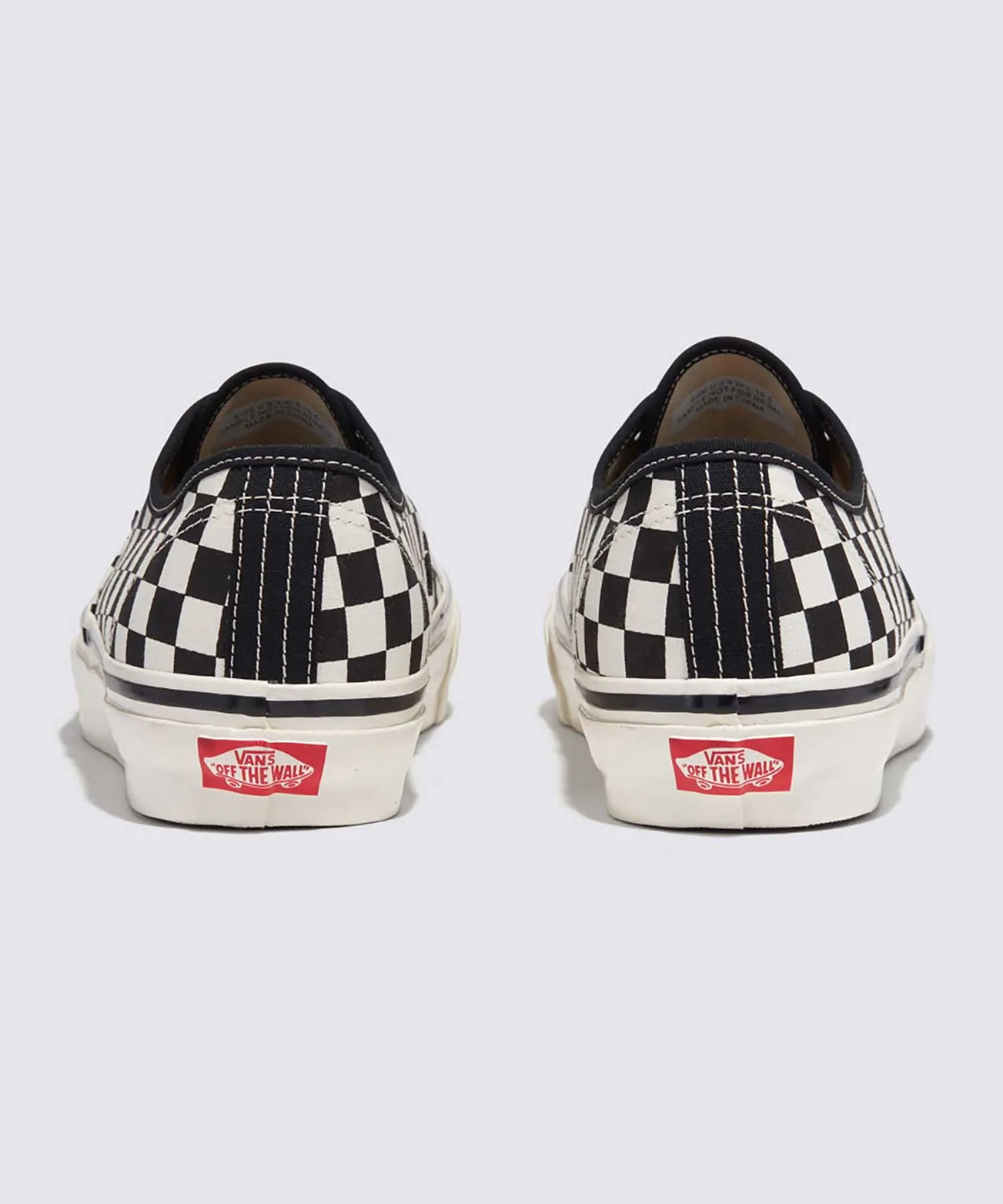 Кроссовки VANS Authentic Reissue 44 CHECKERBOARD MTE чёрно-белые — фото 4