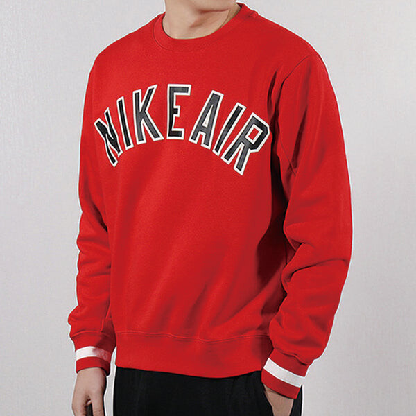 Толстовка Nike Knit Round Neck Athleisure Casual Sports Red, красный — фото 4