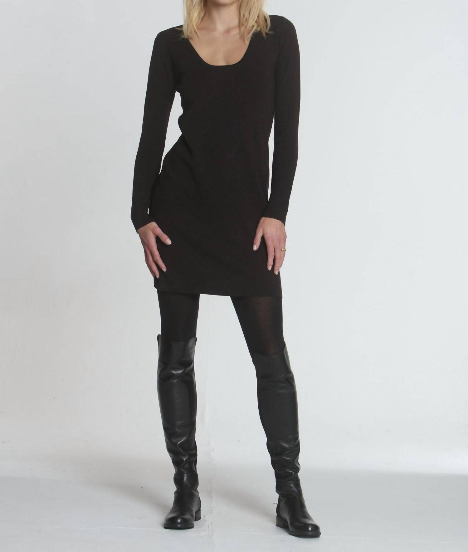

Трикотажное платье Morgan в коричневом/черном цвете LABEL+thread