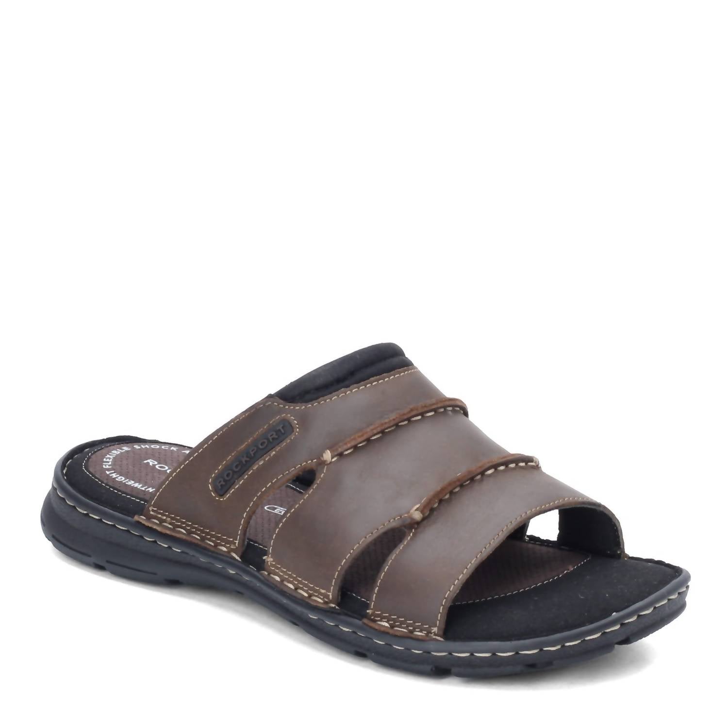 

Мужские сандалии Darwyn Slide коричневого цвета Rockport