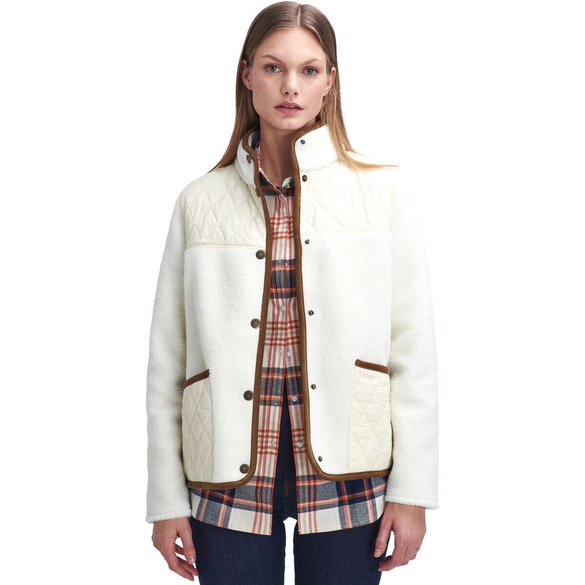 

Флисовая куртка Brambles Barbour, цвет winter pearl