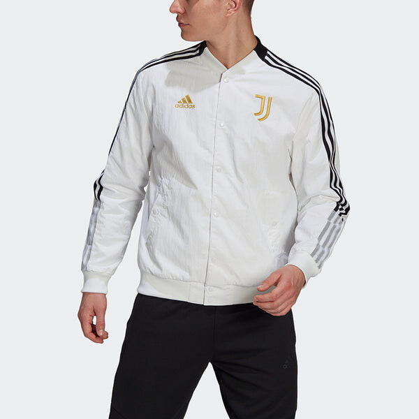 Куртка adidas Series Juve Cny Bomber Juventus Soccer/Football Sports Printing Jacket White, белый — фото 2