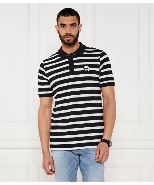

Футболка поло Regular fit Karl Lagerfeld, черный