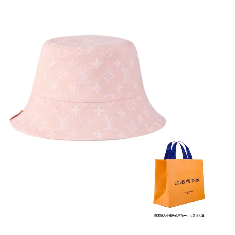

LOUIS VUITTON Хлопковая панама женская розовая, Pink