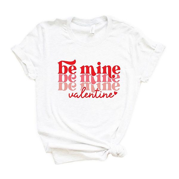 

Футболка с принтом Be mine valentine Simply Sage Market, White, Белый, Футболка с принтом Be mine valentine Simply Sage Market, White